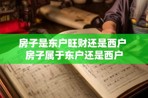 房子是东户旺财还是西户 房子属于东户还是西户