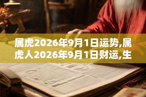 属虎2026年9月1日运势,属虎人2026年9月1日财运,生肖虎2026年9月1日运势