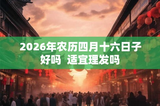 2026年农历四月十六日子好吗  适宜理发吗