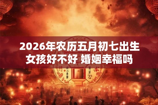 2026年农历五月初七出生女孩好不好 婚姻幸福吗