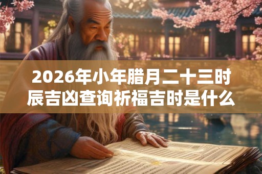2026年小年腊月二十三时辰吉凶查询祈福吉时是什么时候？