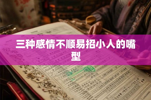 三种感情不顺易招小人的嘴型 三种感情不顺易招小人的嘴型
