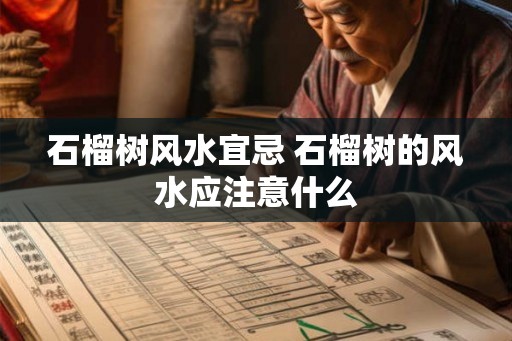 石榴树风水宜忌 石榴树的风水应注意什么