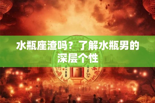 水瓶座渣吗？了解水瓶男的深层个性