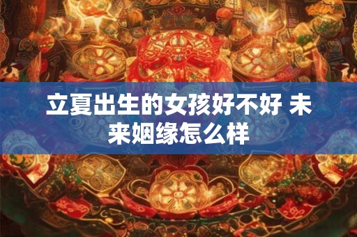 立夏出生的女孩好不好 未来姻缘怎么样