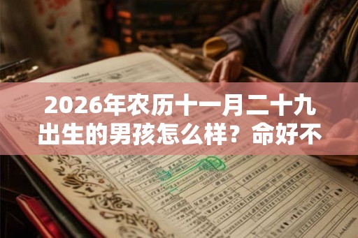 2026年农历十一月二十九出生的男孩怎么样？命好不好？