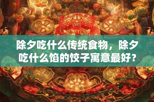 除夕吃什么传统食物，除夕吃什么馅的饺子寓意最好？