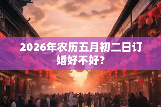 2026年农历五月初二日订婚好不好? 2026年农历五月初二日订婚好不好?