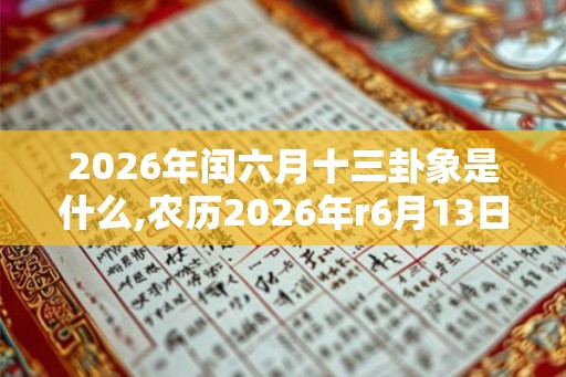 2026年闰六月十三卦象是什么,农历2026年r6月13日卦象 2026年闰六月十三卦象是什么,农历2026年r6月13日卦象