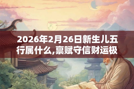 2026年2月26日新生儿五行属什么,禀赋守信财运极佳