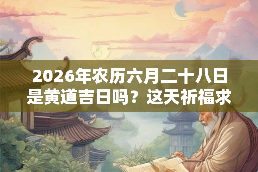 2026年农历六月二十八日是黄道吉日吗?这天祈福求财好吗? 2026年农历六月二十八日是黄道吉日吗?这天祈福求财好吗?