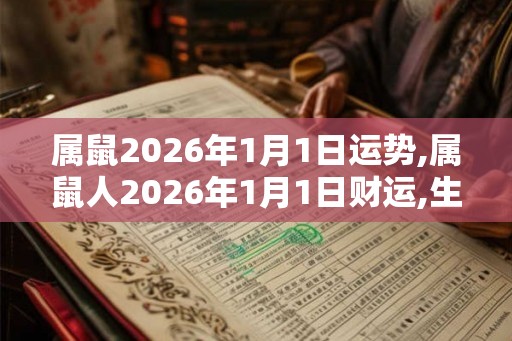 属鼠2026年1月1日运势,属鼠人2026年1月1日财运,生肖鼠2026年1月1日运势
