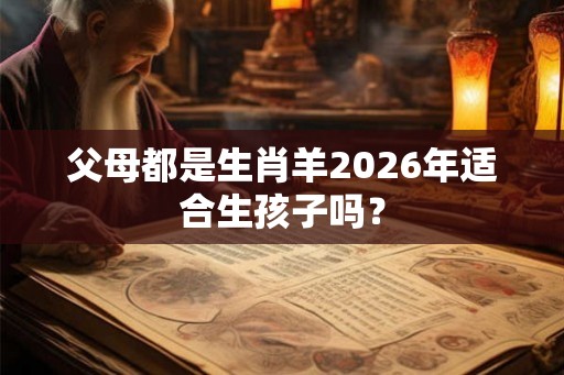 父母都是生肖羊2026年适合生孩子吗？