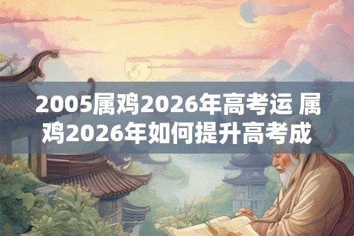 2005属鸡2026年高考运 属鸡2026年如何提升高考成绩