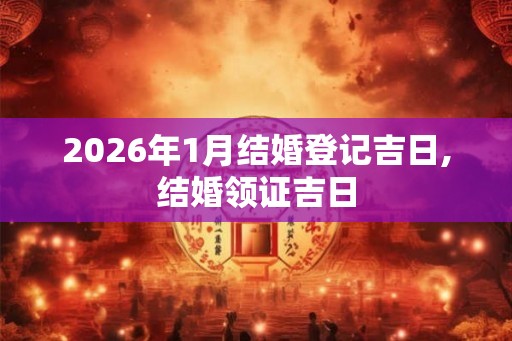 2026年1月结婚登记吉日,结婚领证吉日