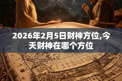 2026年2月5日财神方位,今天财神在哪个方位 2026年2月5日财神方位,今天财神在哪个方位