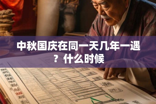 中秋国庆在同一天几年一遇？什么时候