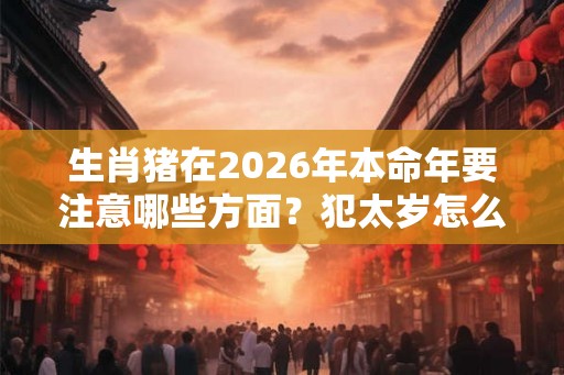 生肖猪在2026年本命年要注意哪些方面？犯太岁怎么办？
