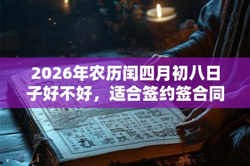 2026年农历闰四月初八日子好不好,适合签约签合同吗? 2026年农历闰四月初八日子好不好,适合签约签合同吗?