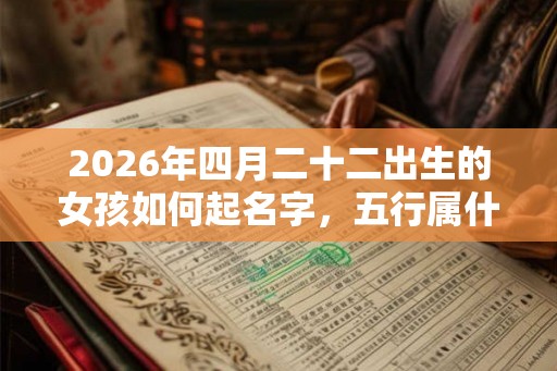 2026年四月二十二出生的女孩如何起名字，五行属什么