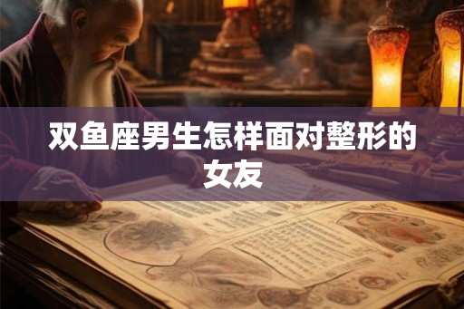 双鱼座男生怎样面对整形的女友 双鱼座男生怎样面对整形的女友