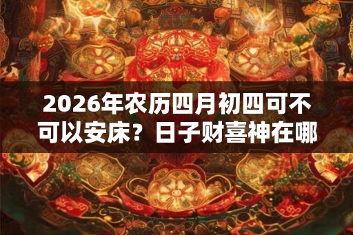 2026年农历四月初四可不可以安床？日子财喜神在哪？