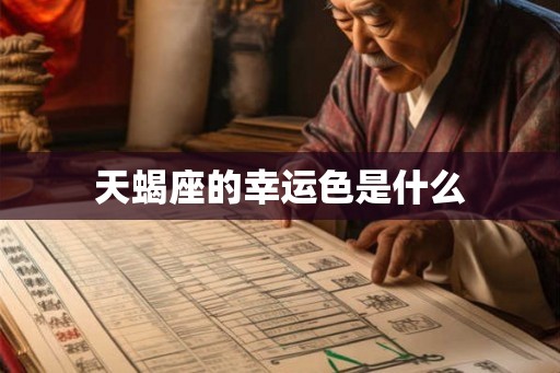 天蝎座的幸运色是什么