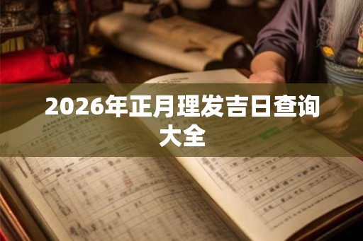 2026年正月理发吉日查询大全