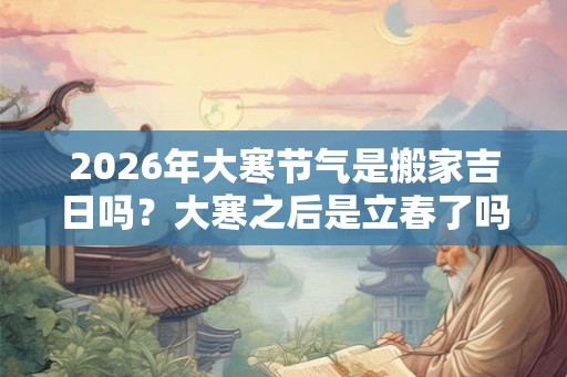 2026年大寒节气是搬家吉日吗？大寒之后是立春了吗？