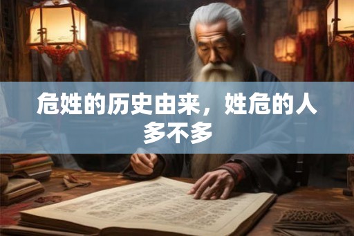 危姓的历史由来，姓危的人多不多