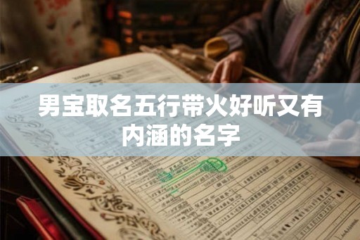 男宝取名五行带火好听又有内涵的名字 男宝取名五行带火好听又有内涵的名字