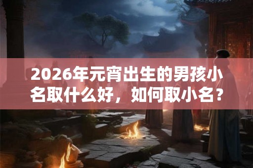 2026年元宵出生的男孩小名取什么好，如何取小名？