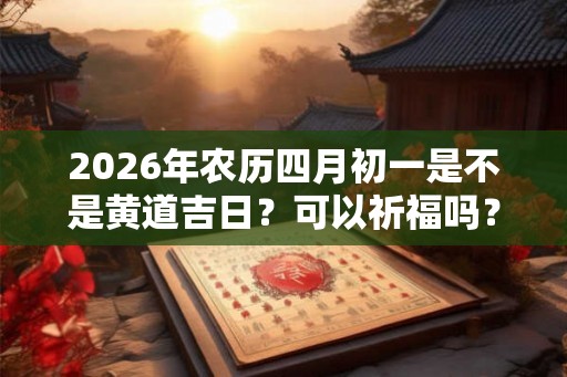 2026年农历四月初一是不是黄道吉日？可以祈福吗？