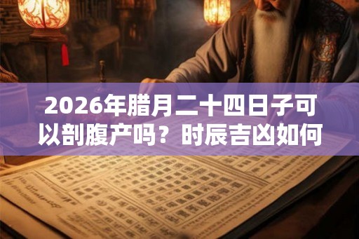 2026年腊月二十四日子可以剖腹产吗？时辰吉凶如何？
