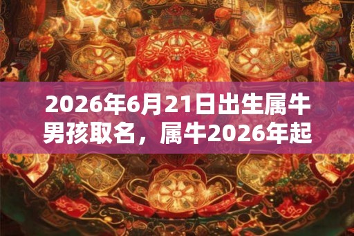 2026年6月21日出生属牛男孩取名,属牛2026年起名宜用字! 2026年6月21日出生属牛男孩取名,属牛2026年起名宜用字!