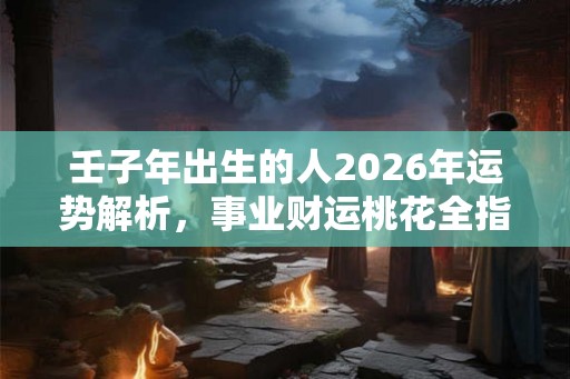壬子年出生的人2026年运势解析，事业财运桃花全指南