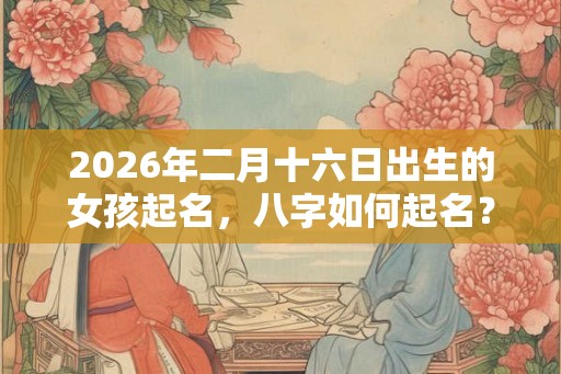 2026年二月十六日出生的女孩起名，八字如何起名？