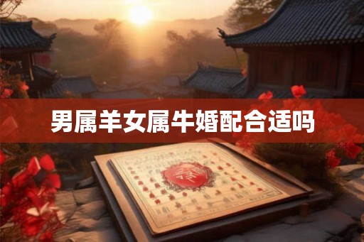 男属羊女属牛婚配合适吗