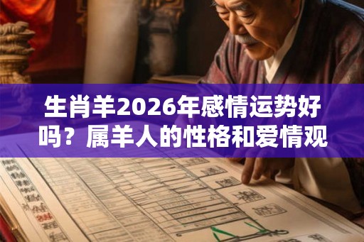 生肖羊2026年感情运势好吗？属羊人的性格和爱情观