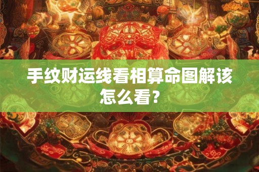 手纹财运线看相算命图解该怎么看？