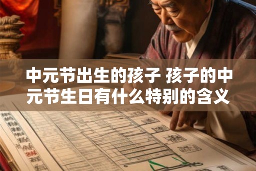 中元节出生的孩子 孩子的中元节生日有什么特别的含义