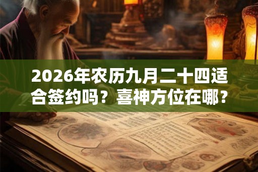 2026年农历九月二十四适合签约吗？喜神方位在哪？