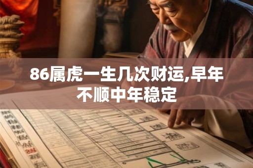 86属虎一生几次财运,早年不顺中年稳定