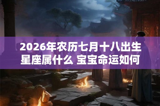2026年农历七月十八出生星座属什么 宝宝命运如何 2026年农历七月十八出生星座属什么 宝宝命运如何