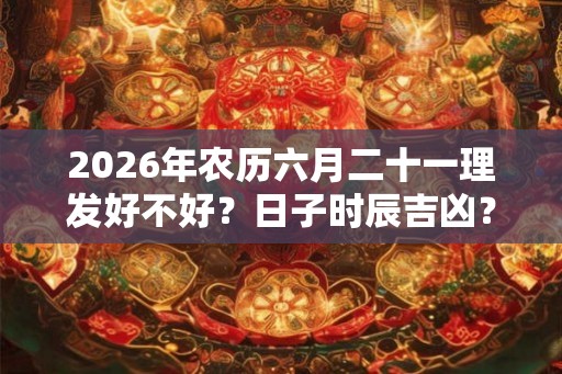 2026年农历六月二十一理发好不好?日子时辰吉凶? 2026年农历六月二十一理发好不好?日子时辰吉凶?