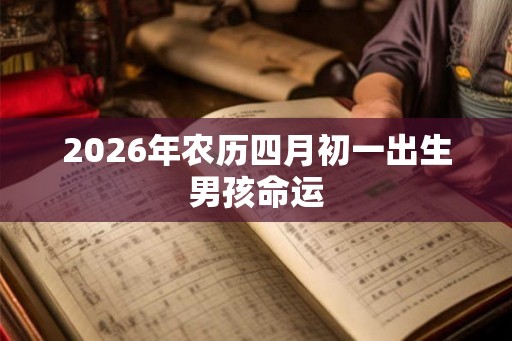 2026年农历四月初一出生男孩命运