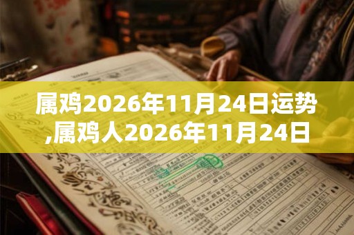 属鸡2026年11月24日运势,属鸡人2026年11月24日财运,生肖鸡2026年11月24日运势