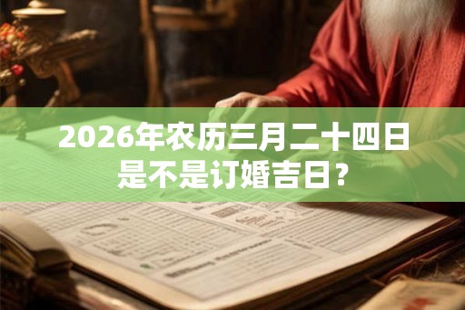 2026年农历三月二十四日是不是订婚吉日？