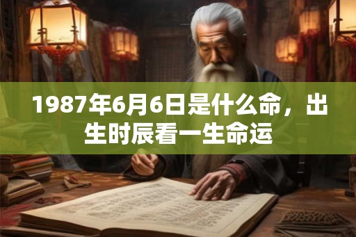 1987年6月6日是什么命,出生时辰看一生命运 1987年6月6日是什么命,出生时辰看一生命运
