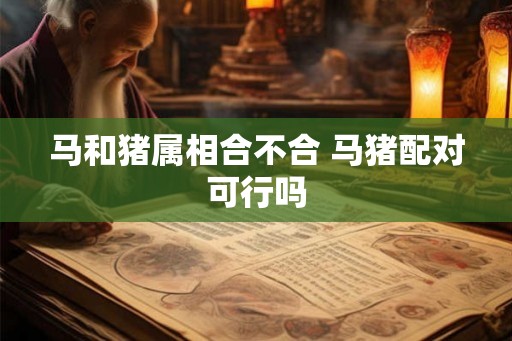 马和猪属相合不合 马猪配对可行吗